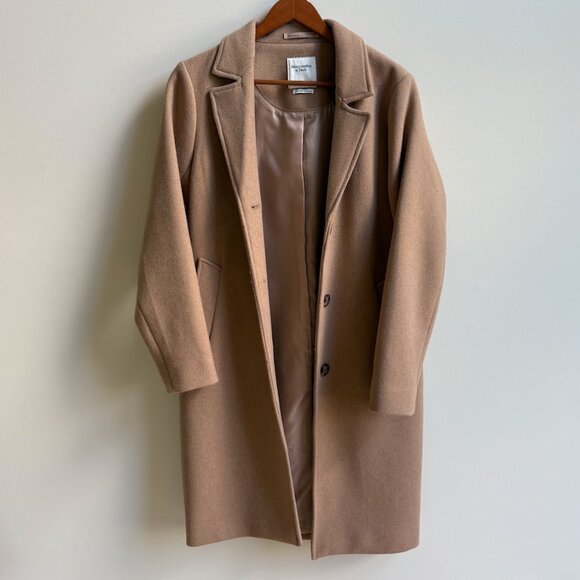 Abercrombie & Fitch Tan Trench Coat - Picture 2 of 4